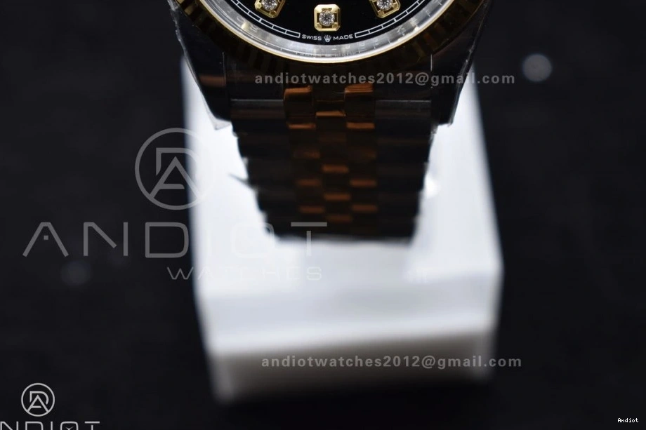 126233 Clean Bracelet Steel Black VR3235 Best Jubilee Dial on YG Diamonds 904L DateJust SS 1:1 Edition 36 0701